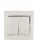 Lezard Мира выкл. СУ 2 кл. 10А перламутр (корпус PC) 701-3030-101