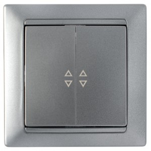 Bylectrica СТИЛЬ выкл. 2 кл. СУ проходной серебро, (С(6+6) 10-847 серебро)