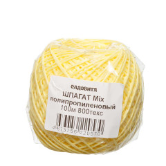 Шпагат полипропилен.100м MIX 800текс САДОВИТА х80