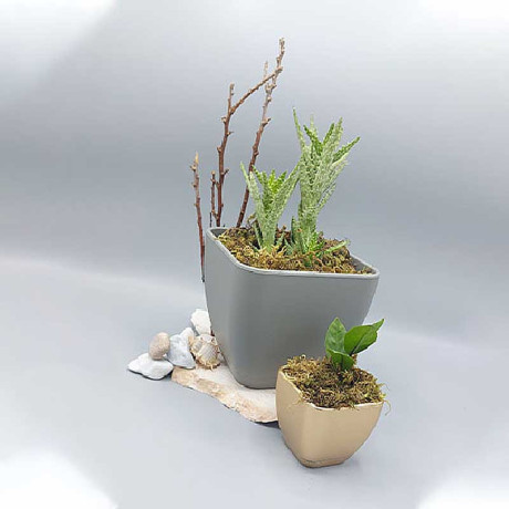 Горшок 4,85л серый 102/20-3 х8