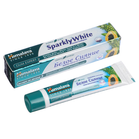 Зубная паста HIMALAYA Комплексный уход / Белое сияние, 10гр