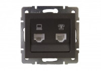 Lezard RAIN мех. роз. Компьют/телеф. СУ 1 мест. черный графит матовый (корпус PC) 703-4188-143