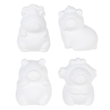 ХОББИХИТ Фигурка под раскраску "Капибара", гипс, PP, краски, 8,5х6х3см, 4 дизайна