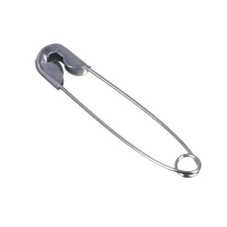 Булавки английские, 27 мм, 10 шт, цвет серебристый