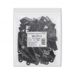 Smartbuy площадка под хомут (стяжку) 20x10мм черная ПМ (100шт в уп, цена за уп.) SBE-CTB-0-b