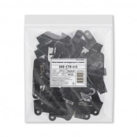 Smartbuy площадка под хомут (стяжку) 20x10мм черная ПМ (100шт в уп, цена за уп.) SBE-CTB-0-b