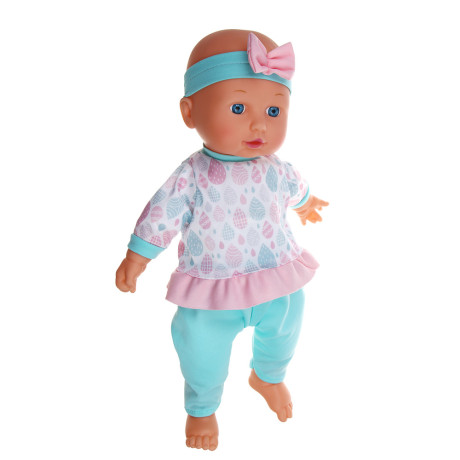 ИГРОЛЕНД Пупс 35 см, мягкое тело, с акс., звук, 3хAG13, PVC, ABS, PP, полиэстер, 33,5x12x26,5