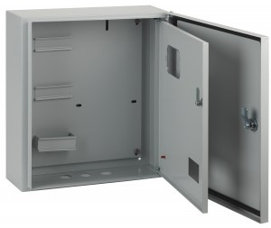 ЭРА щит (корпус) учета метал. ЩУ 3/1-1 (445х400х150) (полн. компл) 2 двери, окно IP54 NO-141-10 7167