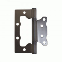 Петля накладная АЛЛЮР 100х75 2BB MBN БЛИСТЕР 2,5мм графит без врезки 2 шт (50,25)