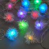 СНОУ БУМ Гирлянда эл. вьюн 4м, 20LED, мульти в диоде/RGRB, перелив, ПВХ прозрачный, 220В