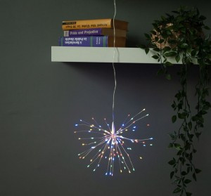 Фигура новогод. св/д «Фейерверк» 3AA 30х30см 120LED ULD-H3030-150/DTA/3AA/RC WARM WHITE IP20 Uniel