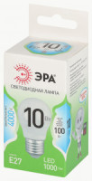 ЭРА GREEN LINE лампа св/д шар P45 E27 10W(1000lm) 4000K 4K P45-10W-840-E27 45x105 67040