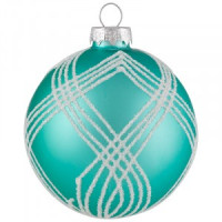 Шар "Серпантин" SYBLQA-0523012, 8см, цвет бирюзовый (кратность16шт!)(цена за 1шт) Волшебная страна