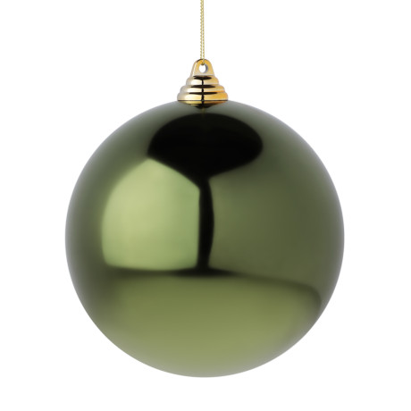 СНОУ БУМ Шар 14см пластик, темно-зеленый, 26-249