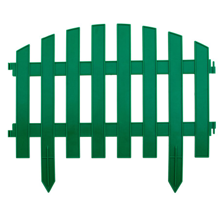 Забор декоративный "Винтаж", 28 х 300 см, зеленый, Palisad