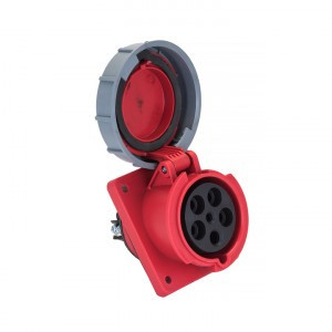EKF PROxima розетка силовая CEE (разъем) стационарная внутренняя угловая 4152 3Р+РЕ+N 16А 380В IP67
