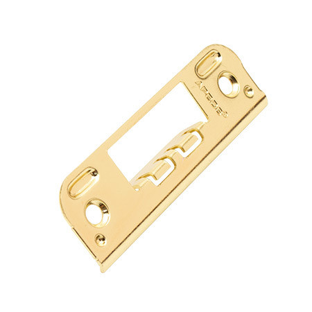 Планка ответная 0045-G (золото) д/фин.замков и дверей без "четверти"   \45