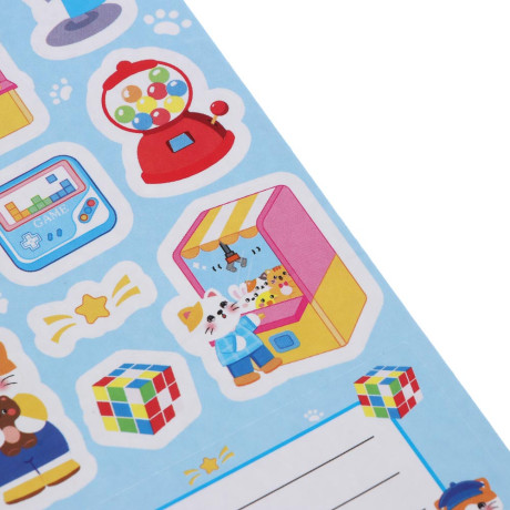 Набор для творчества пазл с наклейками, 18,5х24,5см, бумага, 4 дизайна