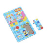 Набор для творчества пазл с наклейками, 18,5х24,5см, бумага, 4 дизайна