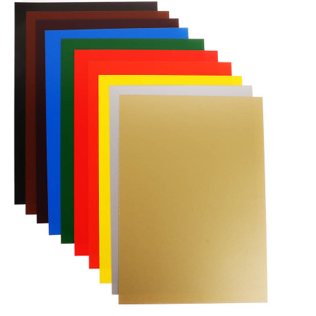 Картон цветной "Альфа" мелов. бумага, 2-сторонний, 10л., 10цв., в карт. папке