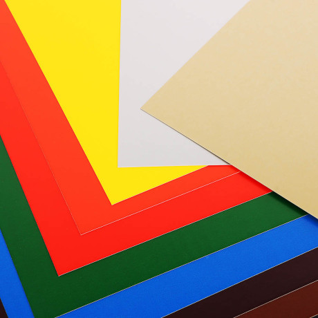 Картон цветной "Альфа" мелов. бумага, 2-сторонний, 10л., 10цв., в карт. папке