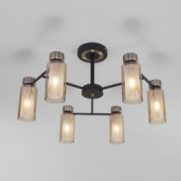 EUROSVET Люстра E14 6x15 W690х380 металл черн/бел/античн бронза/тон-ый Amado 70115/6 a050068