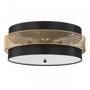 LUMION 8003/6C MODERNI LN25 черн./черн., зол мет./мет., текстиль люстра Е27 6x60W 220V ANIMAISA