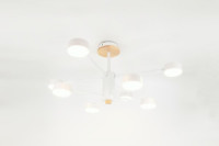 General Люстра 8GX53 50W 700х665 230V белый, мет/дер Элизиум без пульта IP20 662336