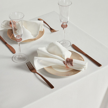 BY COLLECTION White Line Салфетка сервировочная, 2шт в комплекте, 40х40см, 100% хлопок