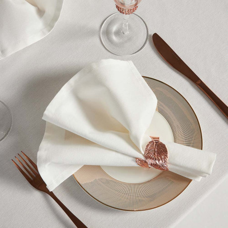 BY COLLECTION White Line Салфетка сервировочная, 2шт в комплекте, 40х40см, 100% хлопок