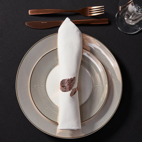 BY COLLECTION White Line Салфетка сервировочная, 2шт в комплекте, 40х40см, 100% хлопок