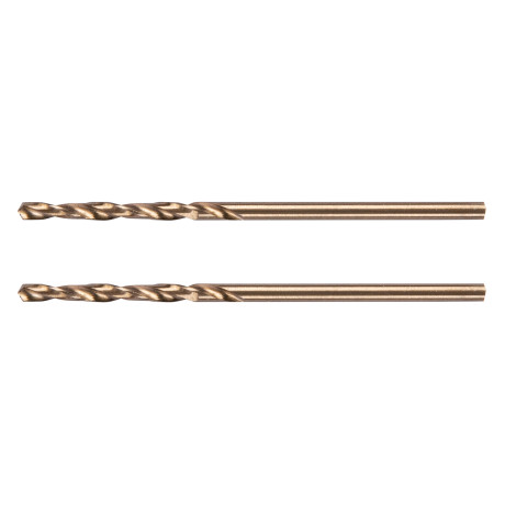 Сверло по металлу, 2 мм, HSS Co-8%, 2 шт.// Denzel