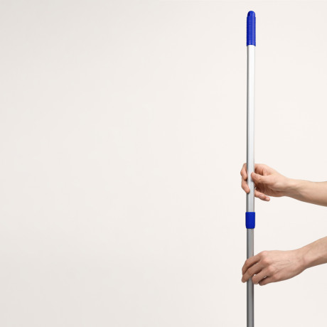 VETTA Окномойка двусторонняя (скребок 23см+микрофибра 25х7см), телеск.черенок нерж.сталь 105см