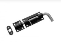 Засов Домарт гаражный ЗГ-200 черный d-16мм10)