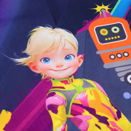 BY Русские Супергерои Мешок для обуви, 39х47см, сверхплотный п/э, 2-сторонняя печать "Конек джуниор"