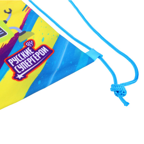 BY Русские Супергерои Мешок для обуви, 39х47см, сверхплотный п/э, 2-сторонняя печать "Конек джуниор"