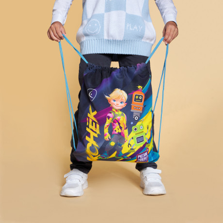 BY Русские Супергерои Мешок для обуви, 39х47см, сверхплотный п/э, 2-сторонняя печать "Конек джуниор"