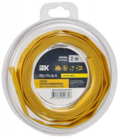 IEK термоусадка трубка ТТУ нг-LS 8/4 желтая (2м/упак, цена за уп) ТУТ UDR12-008-004-002-K05-T