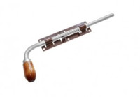 Засов Домарт с пружиной ЗСП-400 мод.2 медь антик d-16мм5)