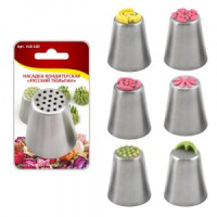 Насадка кондитерская "Русский тюльпан", d=2,6-3,7см,h=4см (кратность 6шт!!!) сталь VL8-160 Мультидом
