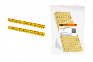 TDM маркер наборный - символ "C" желтый 2,5 мм2 (уп. 150 шт., цена за уп.) (10!) SQ0534-0030