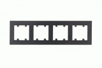 MAKEL Karea Line рамка СУ 4 мест. ДЫМЧАТЫЙ 86050704