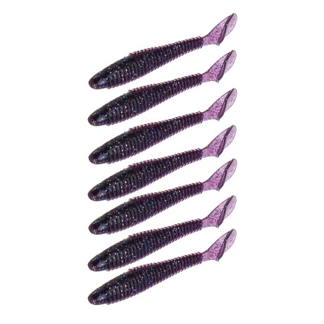 KAIDA Приманка силиконовая ТВИСТЕР 3", 8см, 4гр, HT005, 7шт