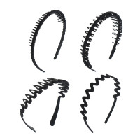 ЮНИLOOK Ободок для волос, 1,8-3,8см, пластик, 4 дизайна, ACS-99