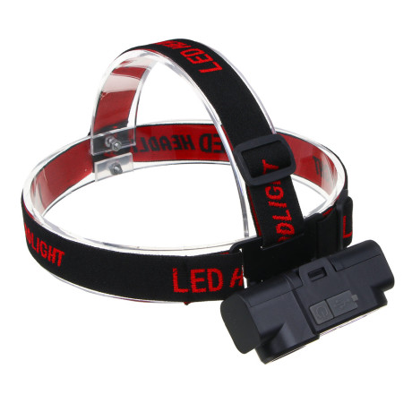 ЕРМАК Фонарь налобный, XPE+COB, 4 режима, зарядка USB, 83х27х25 мм, съемный аккумулятор, без АКБ