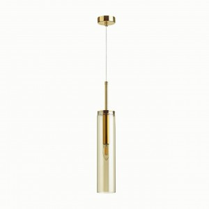 ODEON LIGHT 4693/1 ODL20 379 золотой/янтарный Подвес E14 1x40W KLUM