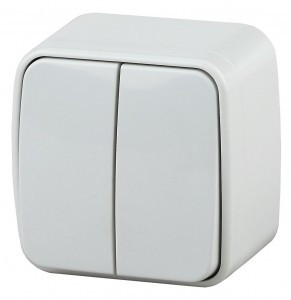 ЭРА Intro Polo выкл. 2 кл. 10А  ОУ, белый 3-104-01, 3726 (замена на код 834511)