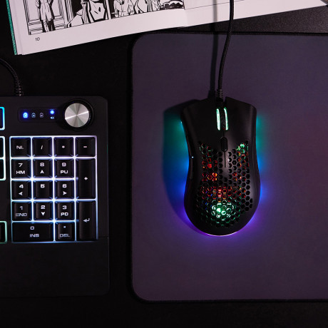 BY Игровая мышь проводная Shotgun 12400dpi,7D,PAW3327,RGB,220см