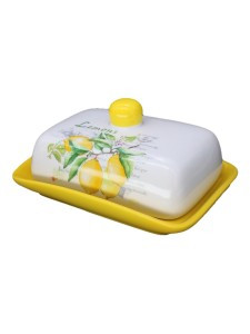Масленка Лимоны керамика П/У (кратность 8шт!!!) МФК MFK21082