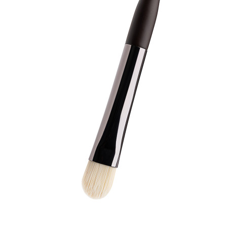 ЮНИLOOK Кисть для нанесения и растушевки сухих и кремовых текстур, иск.ворс, дерево, металл, 15,4см